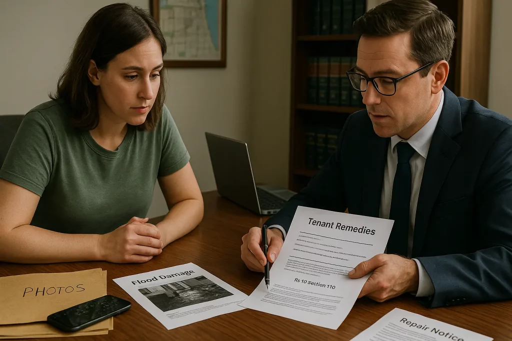 Attorney explaining remedies under RLTO to tenant
