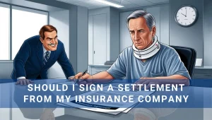 Insurance agent pressuring injured person