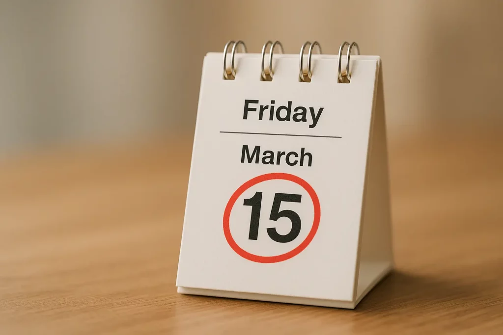 Calendar indicating the statute of limitations on wrongful death