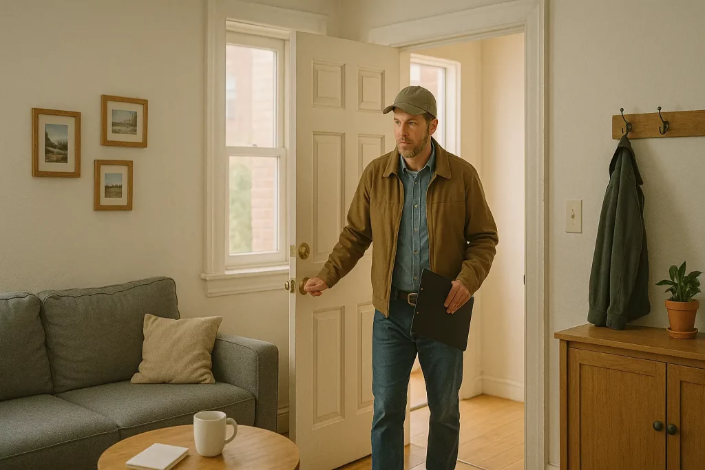 Landlord violating privacy by entering without notice