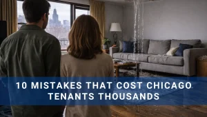 Tenants observing flood in apartment